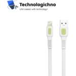 DeTech Кабел DeTech DE-C36i Lightning 2.4A 1m White (40192)