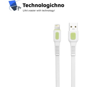 DeTech Кабел DeTech DE-C36i Lightning 2.4A 1m White (40192)
