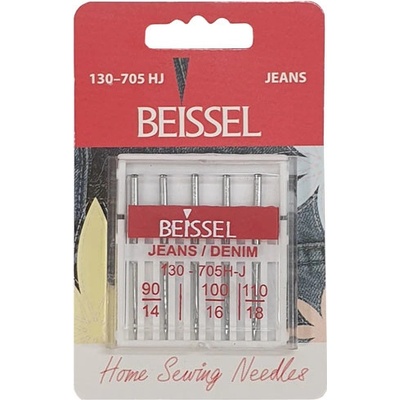 Ihly strojové Beissel Jeans 90,100,110, 5ks