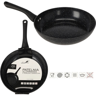 CHOMIK HLINÍKOVÁ PANVICA 26 CM 2,5 MM S KERAMICKÝM POVRCHOM INDUKCIA 6412