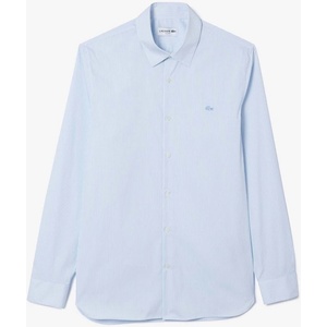 Lacoste Slim-Fit Plaid Poplin Shirt - White