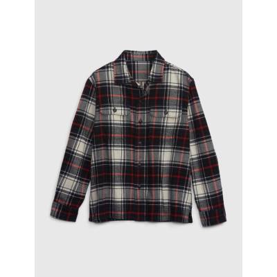 GAP 729978-04 dětská flanelová košile černá