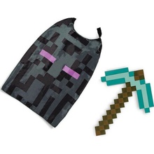 Minecraft Enderman s krumpáčem a pláštěm