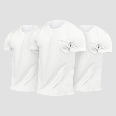 GymBeam Мъжки тениски TRN White S - 3pack