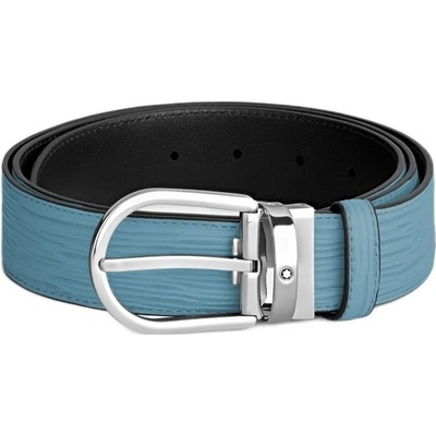 Montblanc Waves light blue pánský opasek