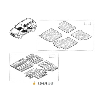 Image 1 of OE RENAULT Стелки за камион renault interior carpets (8201581618)