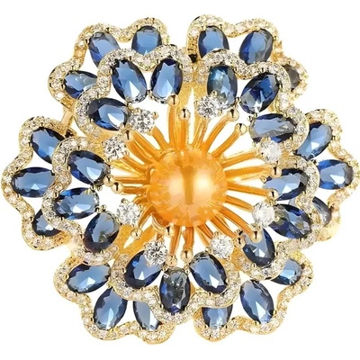 Amparo Miranda Brošňa Gold Flower AM345