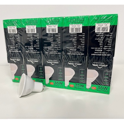 V-TAC LED žiarovka GU10 4,5W, 5+5ks zadarmo, Studená biela 6000 6500K