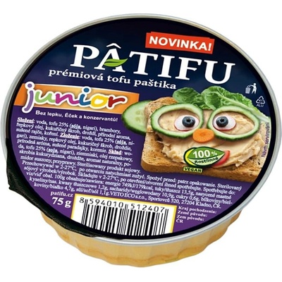 PATIFU Prémiová tofu paštika junior 75 g