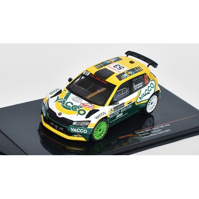 Ixo Škoda Fabia Rally 2 EVO 53 Rallye Monte-Carlo 2021 Eouzan 1:43