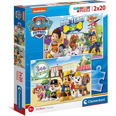 Clementoni - Puzzle 2x20 Paw Patrol - 40 - 99 piese
