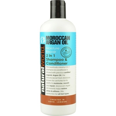 Natural World Argan Oil Moisture Repair Shampoo 500 ml