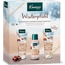 Kneipp Zimní péče sprchový gel 75 ml + pěna do koupele 100 ml + krém na ruce 75 ml dárková sada