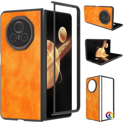 Huawei Honor Magic V3 Удароустойчив Litchi Skin Калъф и Протектор