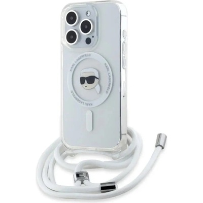 KARL LAGERFELD Калъф Karl Lagerfeld Crossbody IML Karl Head Magsafe за iPhone 16 Pro Max - прозрачен (3666339320553)