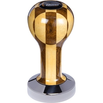 Buna Café tamper lak šachovnica, TP, nerez lesk, plochý 51 mm