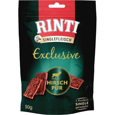 RINTI 3x50г RINTI Singlefleisch Exclusive, лакомства за кучета - чисто еленско