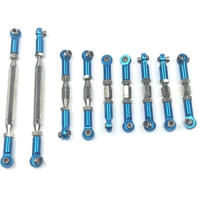 WL Toys Nastaviteľné spojovacie tyčky riadenia a prednej nápravy so zaisťovacou maticou pre Across