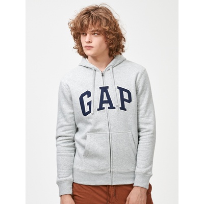 GAP Fleece суитшърт с лого GAP GAP | Siv | МЪЖЕ | XS