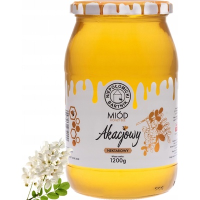 Nektarový med akátový tekutý Niepołomicki Bartnik 1,2 kg