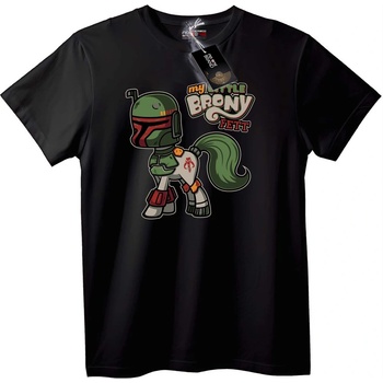 NOONEBRAND Тениска My Little Brony Fett - M, White