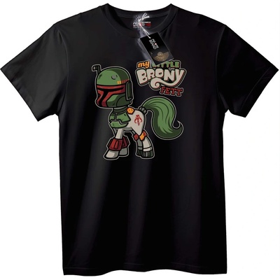 NOONEBRAND Тениска My Little Brony Fett - M, White