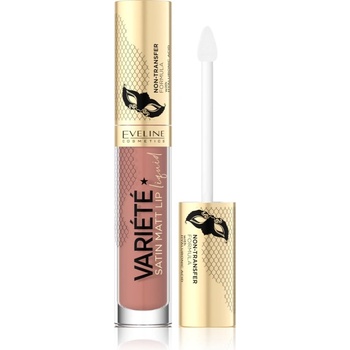 Eveline Cosmetics Variété течно червило с матиращ завършек цвят 01 Caramel Cake 4, 5ml