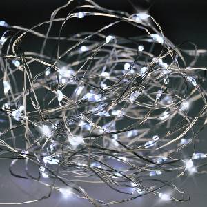 Brilagi - LED гирлянда 100xLED/3xAA 10m студено бяло (BG0427)