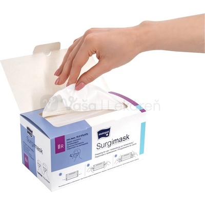 Surgimask Chirurgická maska na tvár 3-vrstvová modrá 50 ks