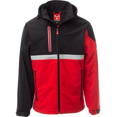 Payper WISE softshellová bunda Red Black