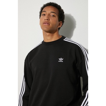 Adidas Суичър adidas Originals Adicolor Oversized Crew в черно с апликация IZ1829 (IZ1829)