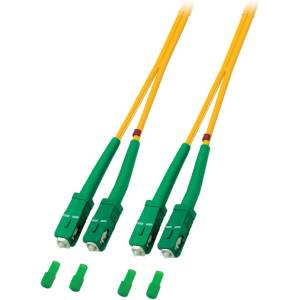 Conneu SC/APC - SC/APC дуплексна пач корда, сингълмод OS2, 2 мм. , жълта, 20 метра (CNFJ-SCASCAOS2DYE2mm-20)