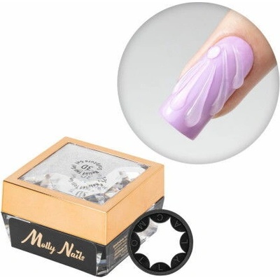 Molly Nails 3D Relief Top gel Sculpture transparentný 3D top gel Hema di Hema free 5 g