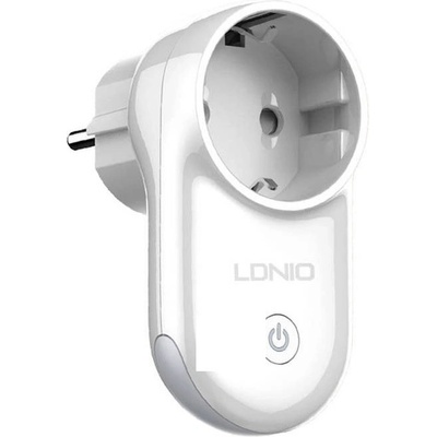 LDNIO Умен Wi-Fi безжичен контакт с вградена нощна лампа - LDNIO SP111 Smart Wi-Fi Socket With Night Light EU 16A (бял) (SEW1058)