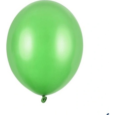 PartyDeco BALÓNKY latexové metalické světle zelené 12 cm
