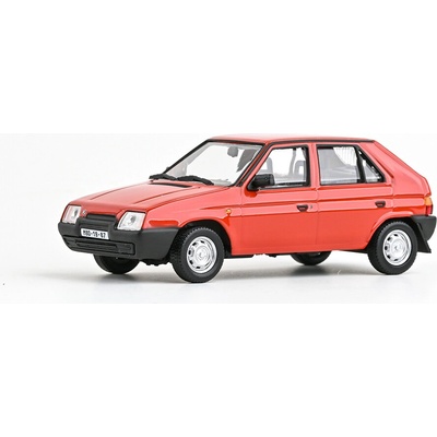 Abrex Škoda Favorit 136L 1988 Červená Korálová 1:43