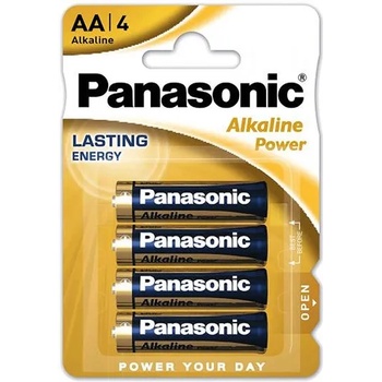 Panasonic LR6APB/4BP 1.5V AA алкална батерия с дълъг живот 4 бр. в опаковка LR6APB-4BP (LR6APB-4BP)