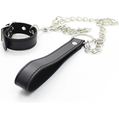 Kiotos Leather Buckle Ring with Leash