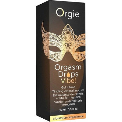 ORGIE Orgasm Drops Vibe s príchuťou broskyne 15 ml
