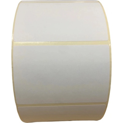 Papierová Etiketa 90 mm x 60 mm, Matný papier, Biela, Dutinka 40 mm, 2400 ks/kotúč, Permanentné lepidlo, Priemer kotúča 163 mm