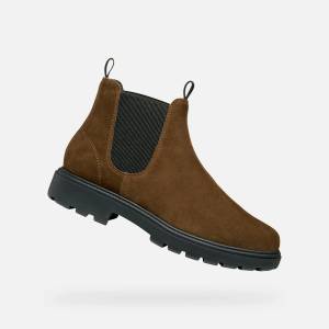 Geox Кафява мъжка котешка обувка Geox Spherica EC7 Geox | Kafyav | МЪЖЕ | 40