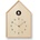 Lemnos Стенен часовник с кукувица Birdhouse естествен (NY16-12 NT)