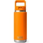 YETI Термо бутилка Yeti coolers Rambler Bottle Colour Straw Cap Insulated bottle - King Crab Orange - размер 769 ml (533-2281-0311)