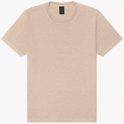 Unisex Tričko Washed Béžově hnědá
