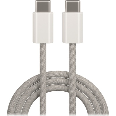 Maxlife MXUC-06 nylonový, USB-C - USB-C 1m, sivý