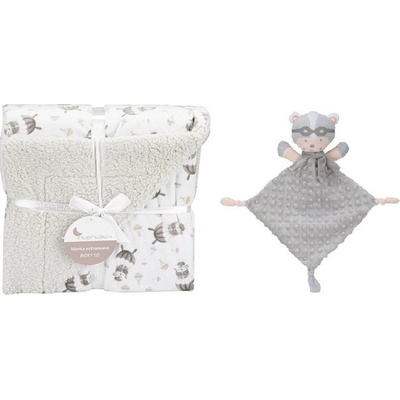 INTERBABY Deka BARÁNOK & PADÁK a prítulka sivá