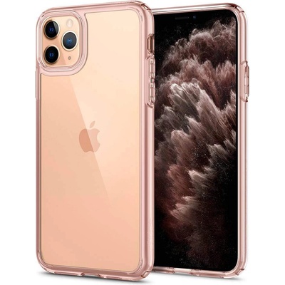 Spigen Ultra Hybrid Case - хибриден кейс с висока степен на защита за iPhone 11 Pro (розов)