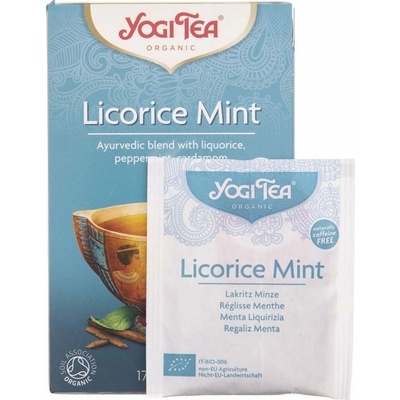 Yogi Tea Bio čaj Lékořice Máta 17 x 1,8 g