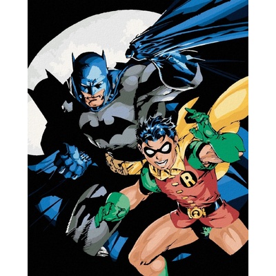 Zuty Batman a robin 40 x 50 cm bez rámu a bez vypnutí plátna 8596530134565