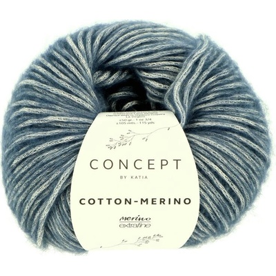 Katia Cotton Merino 115 jeans modrá